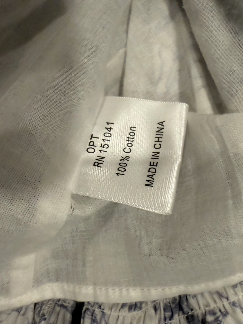 O.P.T. Daphne Blue & White Toile Midi Dress Size S NWOT $198 - Picture 7 of 7
